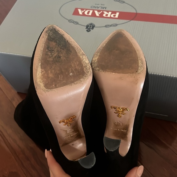 Prada suede slouched boots - Picture 4 of 5